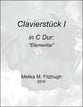 Clavierstuck I piano sheet music cover
